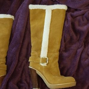 Fleece Lined High Heel MK boots